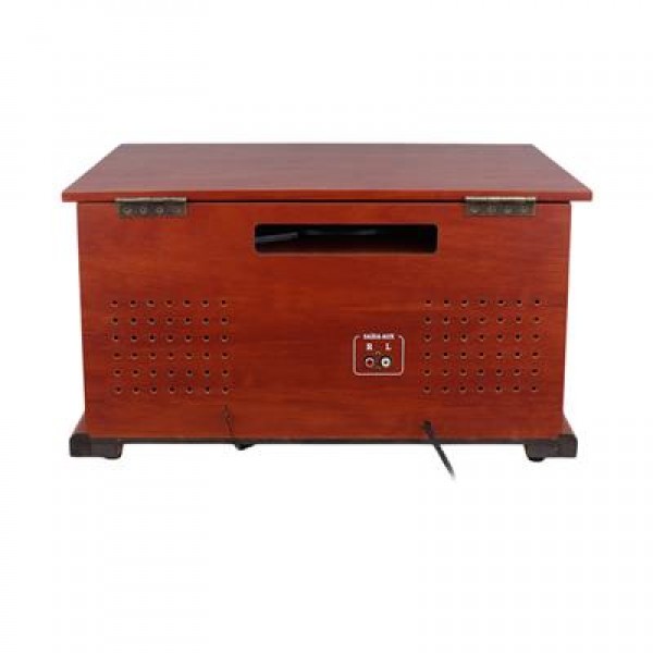 MagicVoice F39 Retro Vintage Çanta Pikap - CD - Kaset - Radyo - Bluetooth - AUX - USB Mp3 Çalar