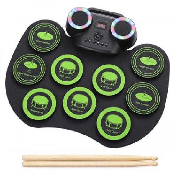 Magicvoice G600R 9 Ped Elektronik Roll Up Davul Kiti Magicvoice G600R 9 Ped Elektronik Roll Up Davul Kiti