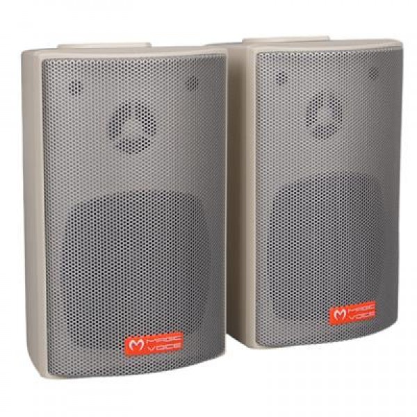 MagicVoice MV-16 7.5 CM 30 Watt Komütatörlü Hat Trafolu Beyaz Sütun Hoparlör (2'li Takım)