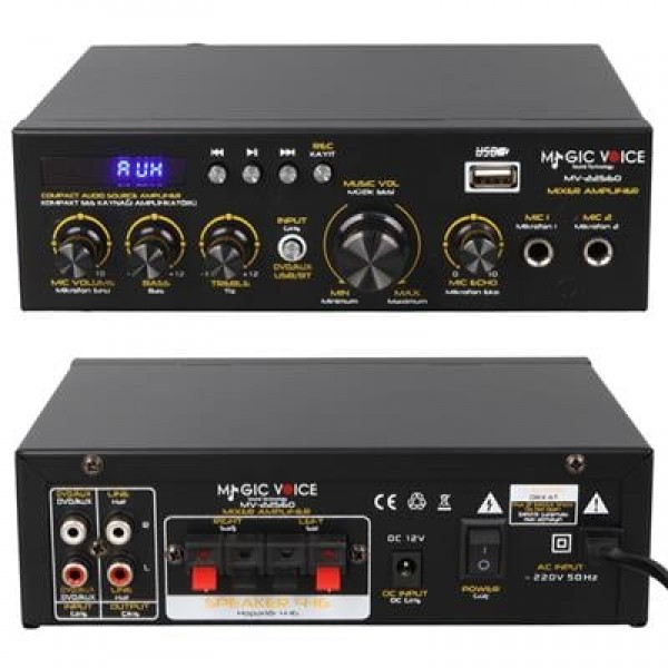 MagicVoice MV-22560 Dijital Karaoke Mikser Amfi