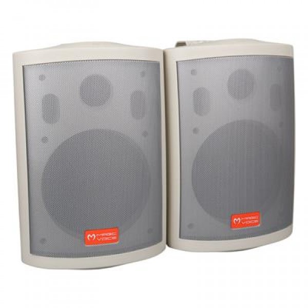 MagicVoice MV-25 16 CM 80 Watt Komütatörlü Hat Trafolu Beyaz Sütun Hoparlör (2'li Takım) MagicVoice MV-25 16 CM 80 Watt Komütatörlü Hat Trafolu Beyaz Sütun Hoparlör (2'li Takım)