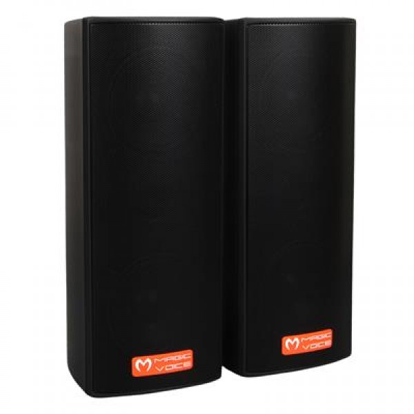 MagicVoice MV-26 2x7.5 CM 50 Watt Komütatörlü Hat Trafolu Siyah Sütun Hoparlör (2'li Takım) MagicVoice MV-26 2x7.5 CM 50 Watt Komütatörlü Hat Trafolu Siyah Sütun Hoparlör (2'li Takım)