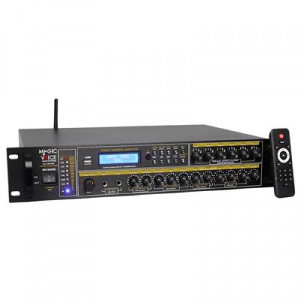 MagicVoice MV-26490 250 Watt USB/MP3/Bluetooth 6 Bölgeli Hat Trafolu Mixer Amfi MagicVoice MV-26490 250 Watt USB/MP3/Bluetooth 6 Bölgeli Hat Trafolu Mixer Amfi