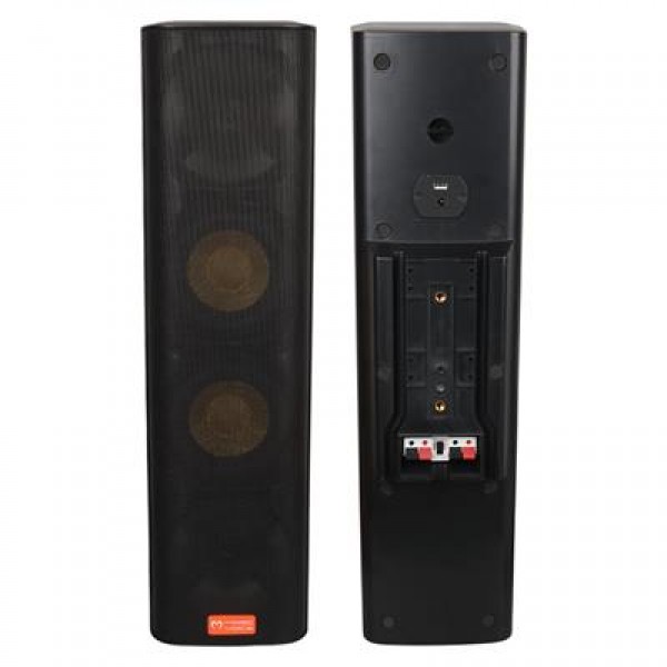 MagicVoice MV-28 2x13 CM 40 Watt Komütatörlü Hat Trafolu Siyah Dikey Sütun Hoparlör (Tekli Paket) MagicVoice MV-28 2x13 CM 40 Watt Komütatörlü Hat Trafolu Siyah Dikey Sütun Hoparlör (Tekli Paket)