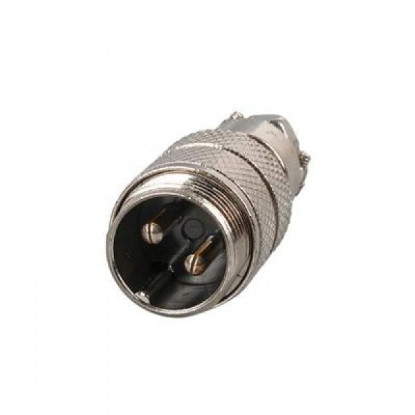 Mayk GX16-2 Pinli Metal Erkek Konnektör (M16 - 16mm)