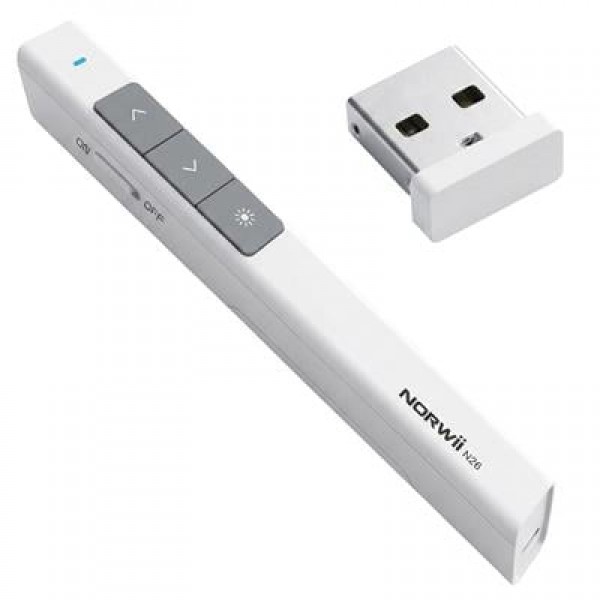 Norwii N26 2.4Ghz USB Kablosuz Profesyonel Sunum Kumandası (100M Kırmızı Lazer Menzil)