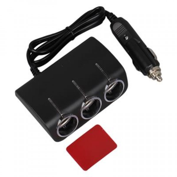 Olesson 1521 12-24V 120W 80 CM Kablolu 3'LÜ Araç Çakmak Çoklayıcı