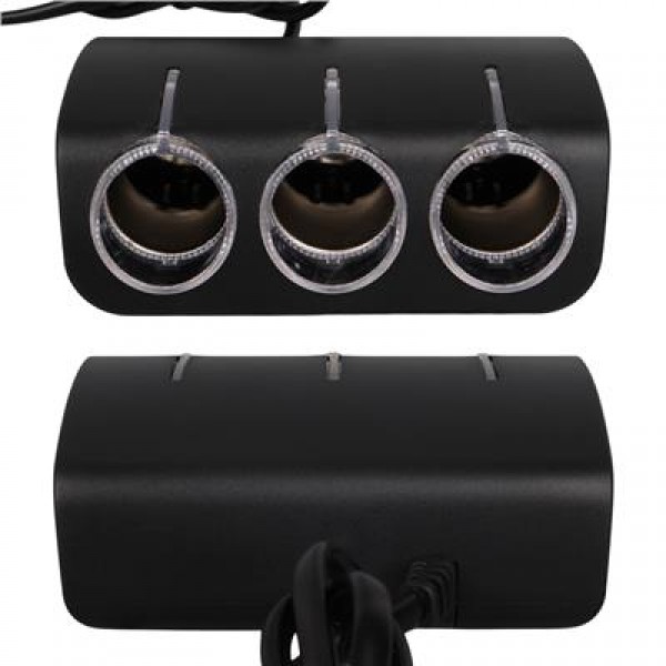 Olesson 1528 12-24V Tek USB Girişli 120W 80cm Kablolu 3'LÜ Araç Çakmak Çoklayıcı