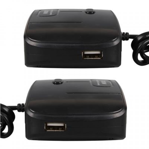 Olesson 1635 12-24V Çift USB Girişli 100W 70 CM Kablolu 3'LÜ Araç Çakmak Çoklayıcı 100x66x40mm