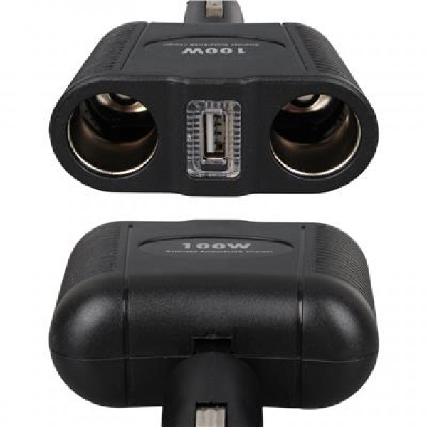 Olesson 1646 12-24V Tek USB Girişli 100W Çiftli Araç Çakmak Çoklayıcı
