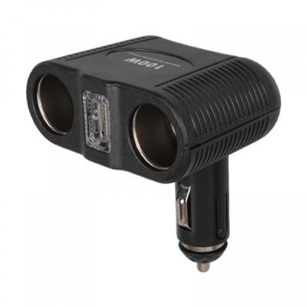Olesson 1646 12-24V Tek USB Girişli 100W Çiftli Araç Çakmak Çoklayıcı