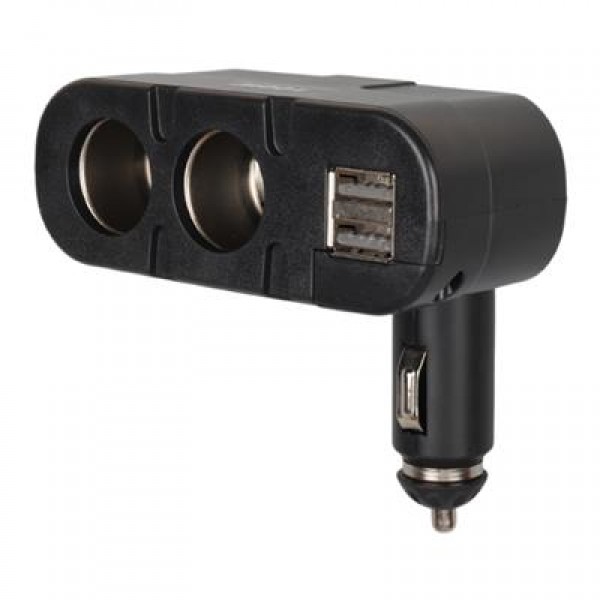 Olesson 1652 12-24V Çift USB Girişli 100W 2'li Araç Çakmak Çoklayıcı