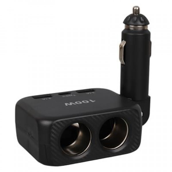 Olesson 1655 12-24V TYPE-C + Çift USB-A Girişli 100W 2'li Araç Çakmak Çoklayıcı