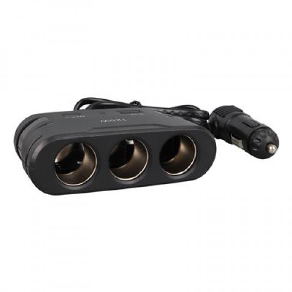 Olesson 2013 12-24V TYPE-C + USB Girişli 120W 80 CM Kablolu 3'lü Araç Çakmak Çoklayıcı