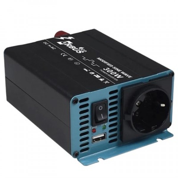 Orbus MSE300W 12 Volt -300 Watt 220V AC 50Hz 600 Watt Surge Eco Modified Sinus İnverter              