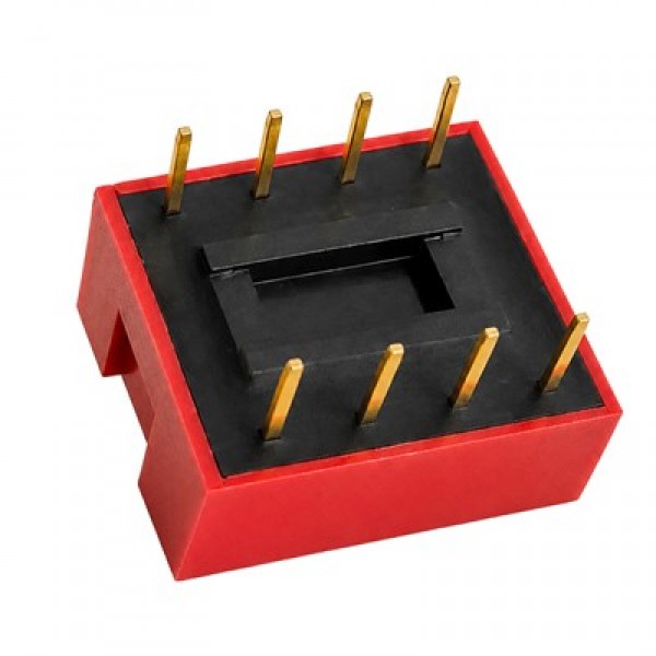 PCB Tip 4'lü Kırmızı DIP Switch 2.54mm Pin Aralıklı Devre Anahtarı PCB Tip 4'lü Kırmızı DIP Switch 2.54mm Pin Aralıklı Devre Anahtarı