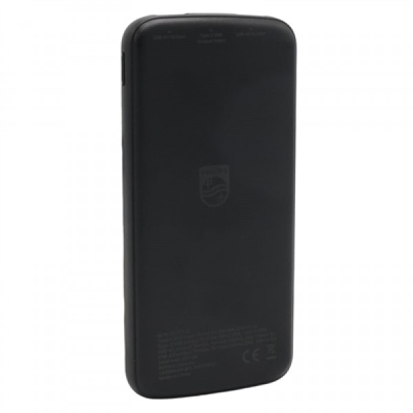 Philips DLP7712CB 10.000mAh PD Hızlı Şarj Dijital Ekranlı Siyah Powerbank