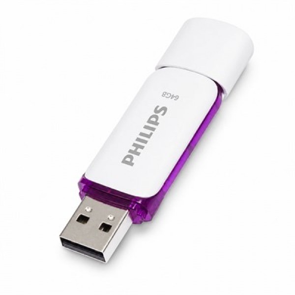 PHILIPS FM64FD70B/00 64 GB MOR/BEYAZ SNOW USB 2.0 FLASH BELLEK PHILIPS FM64FD70B/00 64 GB MOR/BEYAZ SNOW USB 2.0 FLASH BELLEK