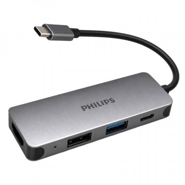 Philips SWR1607G/93 TYPE-C 4'ü 1 Arada Çok Fonksiyonlu Dönüştürücü Hub Philips SWR1607G/93 TYPE-C 4'ü 1 Arada Çok Fonksiyonlu Dönüştürücü Hub