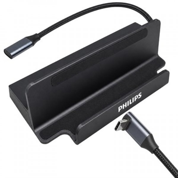 Philips SWR1691A/93 USB-C 6'sı 1 Arada Stand Tasarımlı Hub - 4K 60Hz HDMI, 1000Mbps LAN, 100W PD Philips SWR1691A/93 USB-C 6'sı 1 Arada Stand Tasarımlı Hub - 4K 60Hz HDMI, 1000Mbps LAN, 100W PD