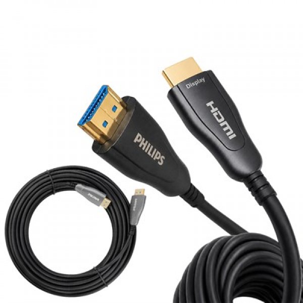 Philips SWR3019W/93 60 Metre 4K 60Hz AOC Fiber Optik HDMI Kablo Çinko Alaşım Gövde Philips SWR3019W/93 60 Metre 4K 60Hz AOC Fiber Optik HDMI Kablo Çinko Alaşım Gövde