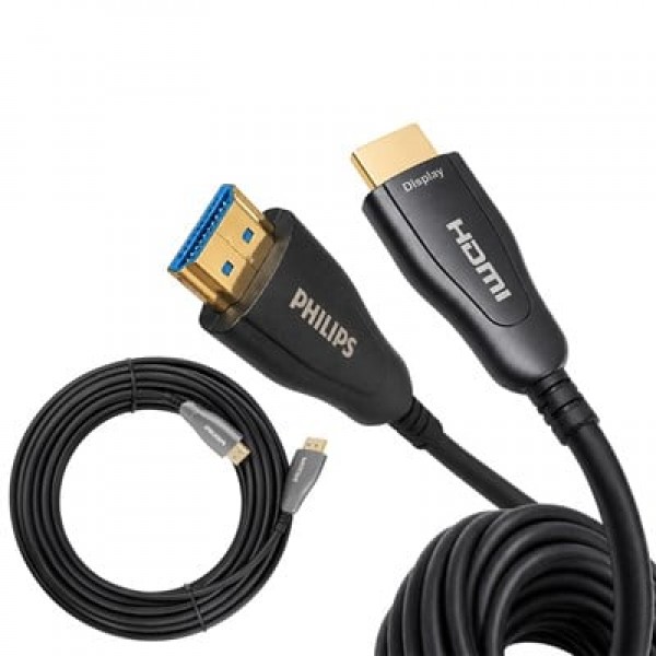 Philips SWR3019W/93 70 Metre 4K 60Hz AOC Fiber Optik HDMI Kablo Çinko Alaşım Gövde Philips SWR3019W/93 70 Metre 4K 60Hz AOC Fiber Optik HDMI Kablo Çinko Alaşım Gövde