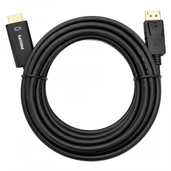 Philips SWA3129A/93 5 Metre DisplayPort to HDMI 4K 30Hz Kablo Altın Kaplama Philips SWA3129A/93 5 Metre DisplayPort to HDMI 4K 30Hz Kablo Altın Kaplama
