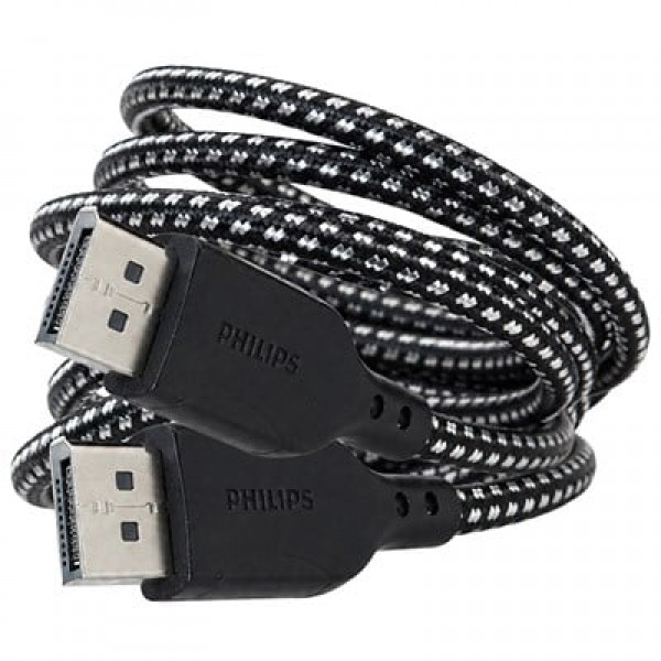Philips SWR3139B/93 1.5 Metre 8K 60Hz DisplayPort 1.4 Kablo Örgülü Zırhlı Philips SWR3139B/93 1.5 Metre 8K 60Hz DisplayPort 1.4 Kablo Örgülü Zırhlı