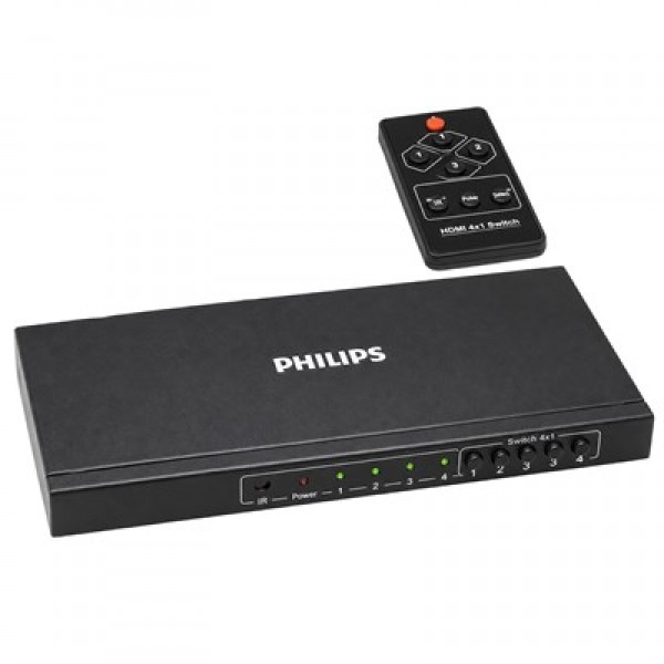 Philips SWR9101W/93 HDMI Quad Multi-Viewer 4-Giriş 1-Çıkış Ekran Bölücü ve Seçici Switch Philips SWR9101W/93 HDMI Quad Multi-Viewer 4-Giriş 1-Çıkış Ekran Bölücü ve Seçici Switch