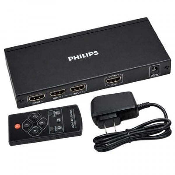 Philips SWR9101W/93 HDMI Quad Multi-Viewer 4-Giriş 1-Çıkış Ekran Bölücü ve Seçici Switch Philips SWR9101W/93 HDMI Quad Multi-Viewer 4-Giriş 1-Çıkış Ekran Bölücü ve Seçici Switch