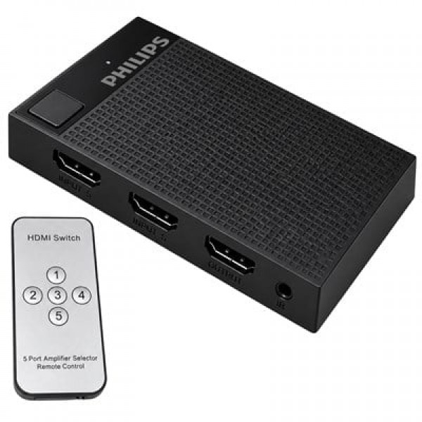 Philips SWV9023D/93 5-Giriş 1-Çıkış 4K HDMI Switch (Seçici) Philips SWV9023D/93 5-Giriş 1-Çıkış 4K HDMI Switch (Seçici)