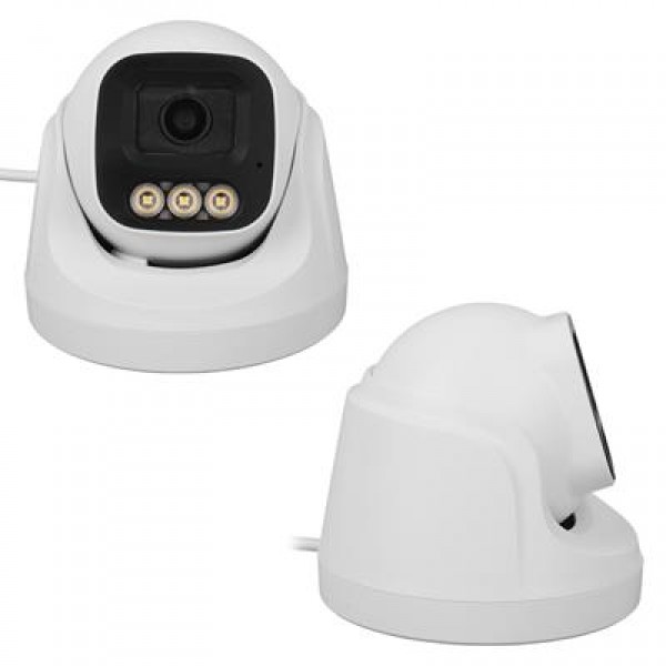 Plato PL-37711 AHD Dome Güvenlik Kamera 2MP 3.6MM 3 Warm Led Sesli Renkli Gece Görüş (Mikrofonlu)