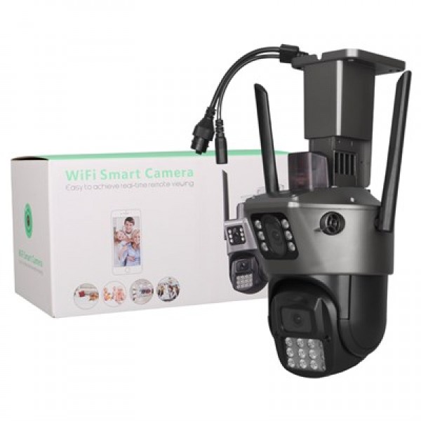 Plato PL-39050 Dual Smart Çift Kameralı Gece Görüşlü 3MP+3MP Speed Dome Wi-Fi Güvenlik Kamerası iCSee Plato PL-39050 Dual Smart Çift Kameralı Gece Görüşlü 3MP+3MP Speed Dome Wi-Fi Güvenlik Kamerası iCSee