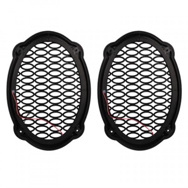 Poke PK-5052 Oval Hoparlör Kapağı Turuncu LED Sabit (2'li Paket)