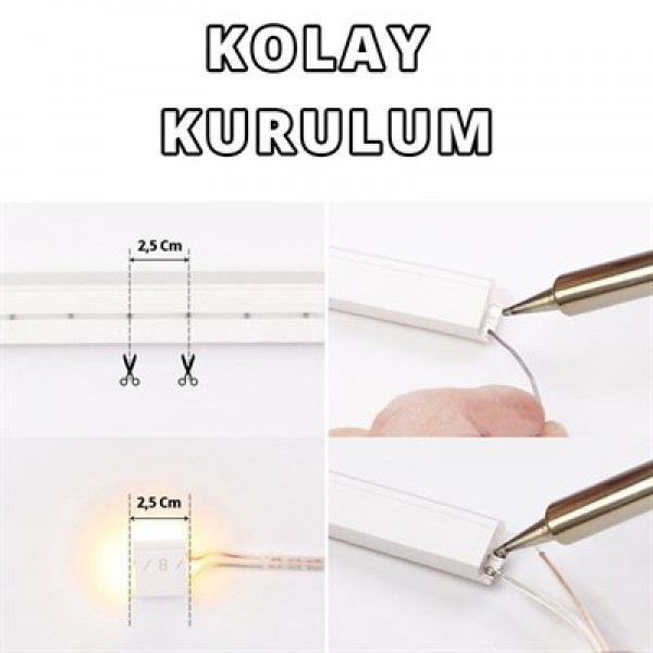 PowerMaster PM-5287 Silikon Kaplama 12 Volt 100 Metre Yeşil Neon Led Şerit Aydınlatma