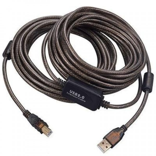 Powermaster PM-29486 Şeffaf Chipset 10 Metre Usb 2.0 Yazıcı Kablosu                                 