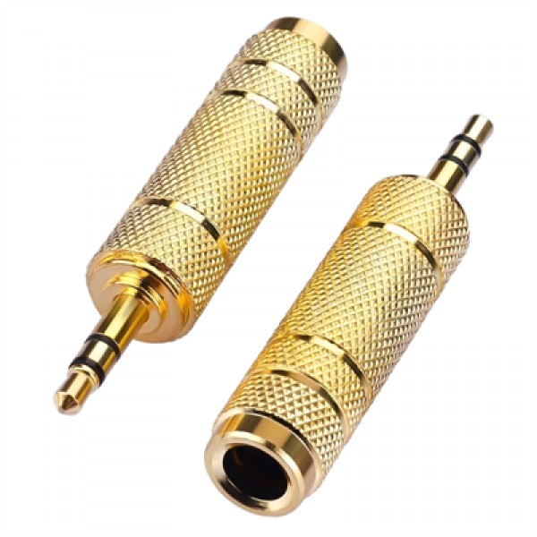 Powermaster PM-29964 3.5 Mm Stereo Erkek-1 Dişi 6.3 Mm Metal Jack (6.3 Mm-3.5Mm Çevirici)