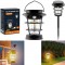 Powermaster HOP-8818 Sensörlü Taşınabilir Şarjlı + Solar Panelli 4 Çalışma Modlu Beyaz-Günışığı Işık Bahçe-Kamp Lambası