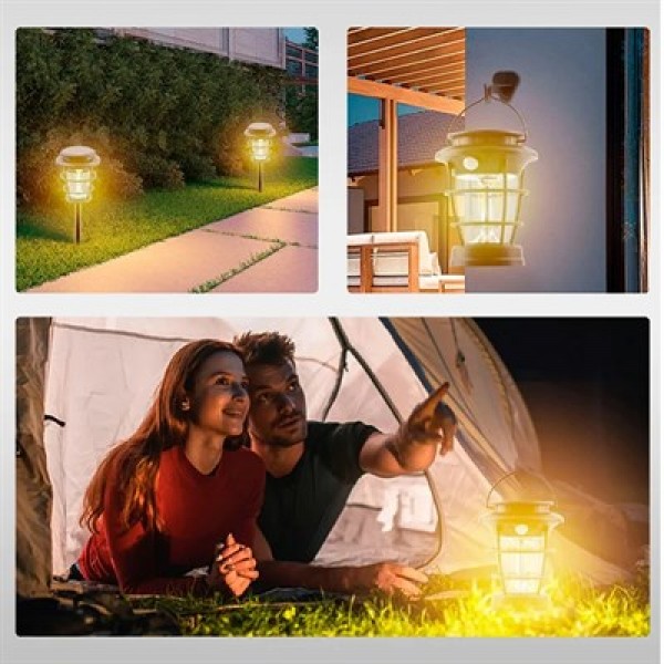 Powermaster HOP-8818 Sensörlü Taşınabilir Şarjlı + Solar Panelli 4 Çalışma Modlu Beyaz-Günışığı Işık Bahçe-Kamp Lambası Powermaster HOP-8818 Sensörlü Taşınabilir Şarjlı + Solar Panelli 4 Çalışma Modlu Beyaz-Günışığı Işık Bahçe-Kamp Lambası