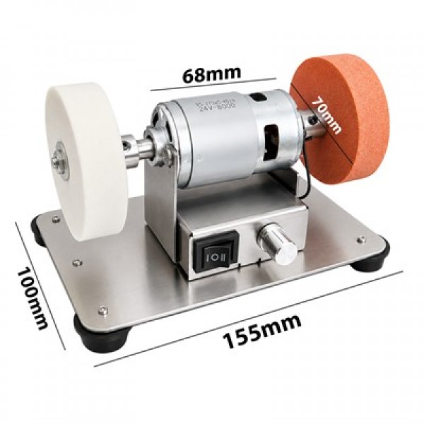 Powermaster AJ001 Mini Masaüstü Taşlama ve Bileme Makinesi - 24V 8000 RPM Hız Ayarlı Powermaster AJ001 Mini Masaüstü Taşlama ve Bileme Makinesi - 24V 8000 RPM Hız Ayarlı