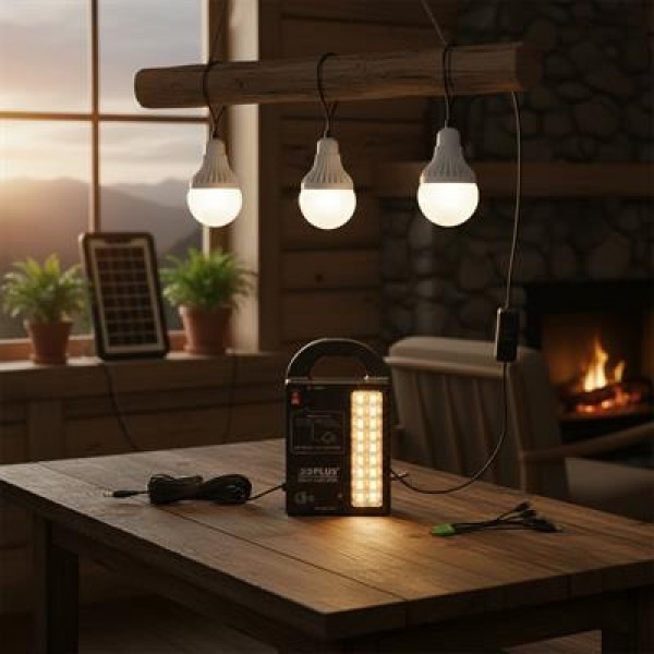 Powermaster GD-999 Lamba + Powerbank + Işıldak Solar Aydınlatma Seti Powermaster GD-999 Lamba + Powerbank + Işıldak Solar Aydınlatma Seti