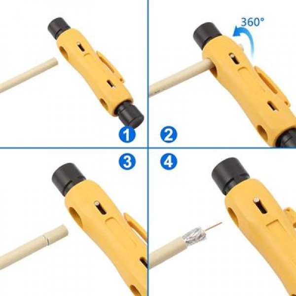 PowerMaster HT-323 RG59-6-7-11 Koaksiyel Ayarlanabilir Kamera Anten Cat Kablo Soyucu PowerMaster HT-323 RG59-6-7-11 Koaksiyel Ayarlanabilir Kamera Anten Cat Kablo Soyucu
