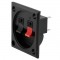 PowerMaster IC-249A İkili Kare Hoparlör Terminali Soketi Yaylı Tip 2'li 55x55mm