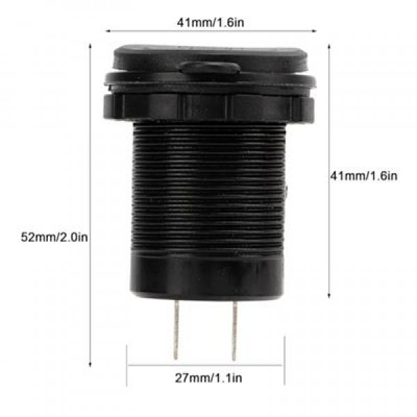 PowerMaster IC-266C-5 Pano Tipi Hızlı Şarj Soketi USB QC3.0 + Type-C PD (Otomobil-Tekne Uyumlu)