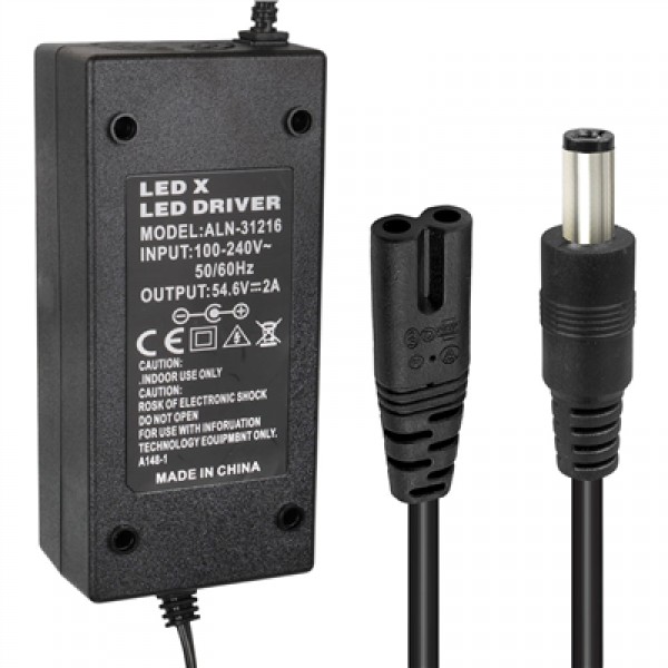 Powermaster Li-İon Lityum Piller İçin 54.6 Voltaj 2 Amper Elektrikli Bisiklet Şarj Cihazı