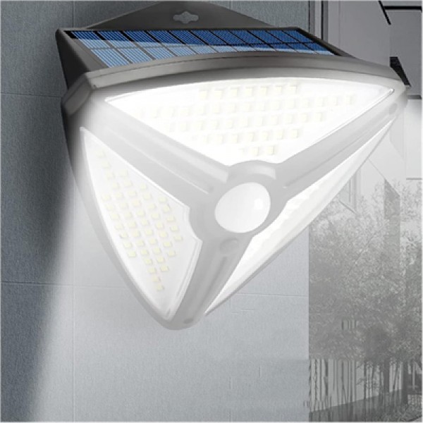Powermaster MX-1219B 150 Cob Ledli Sensörlü 3 Modlu Solar Duvar Lambası