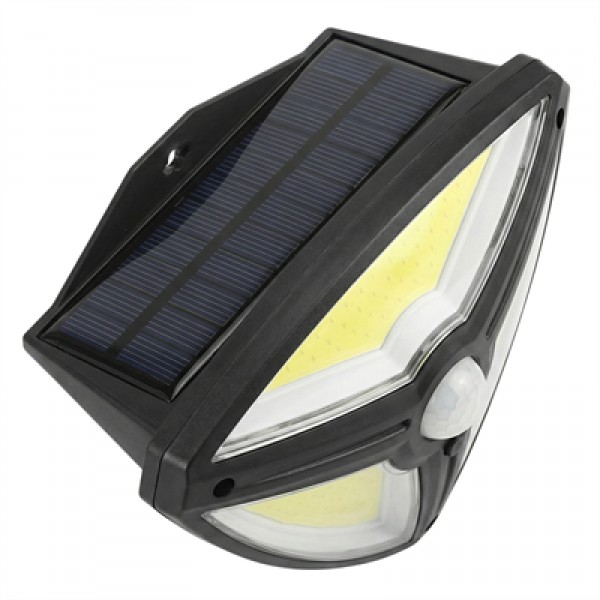 Powermaster MX-1219B 150 Cob Ledli Sensörlü 3 Modlu Solar Duvar Lambası