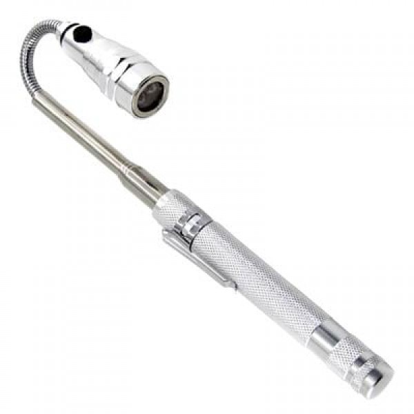 Powermaster MX-2808 Mıknatıslı 360 Derece Döner Başlıklı 3 Ledli Beyaz Işık El Feneri 