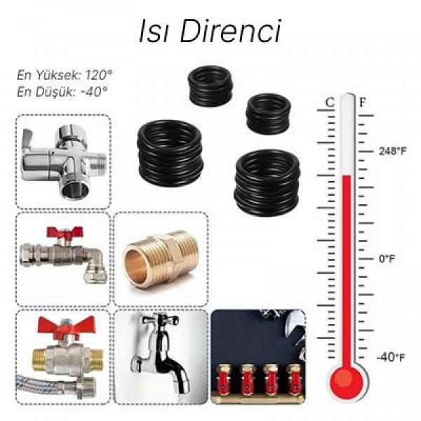 PowerMaster PM-28533 800 Parça Kauçuk Conta Halka Seti O-Ring Nitril NBR Su Geçirmez
