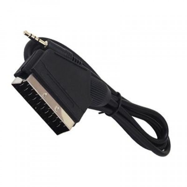 Powermaster PM-12979 Uydu Alıcısı AV Kablo 3.5 Mm Stereo Erkek-Scart Kablo 1.2 Metre Uzun Jack